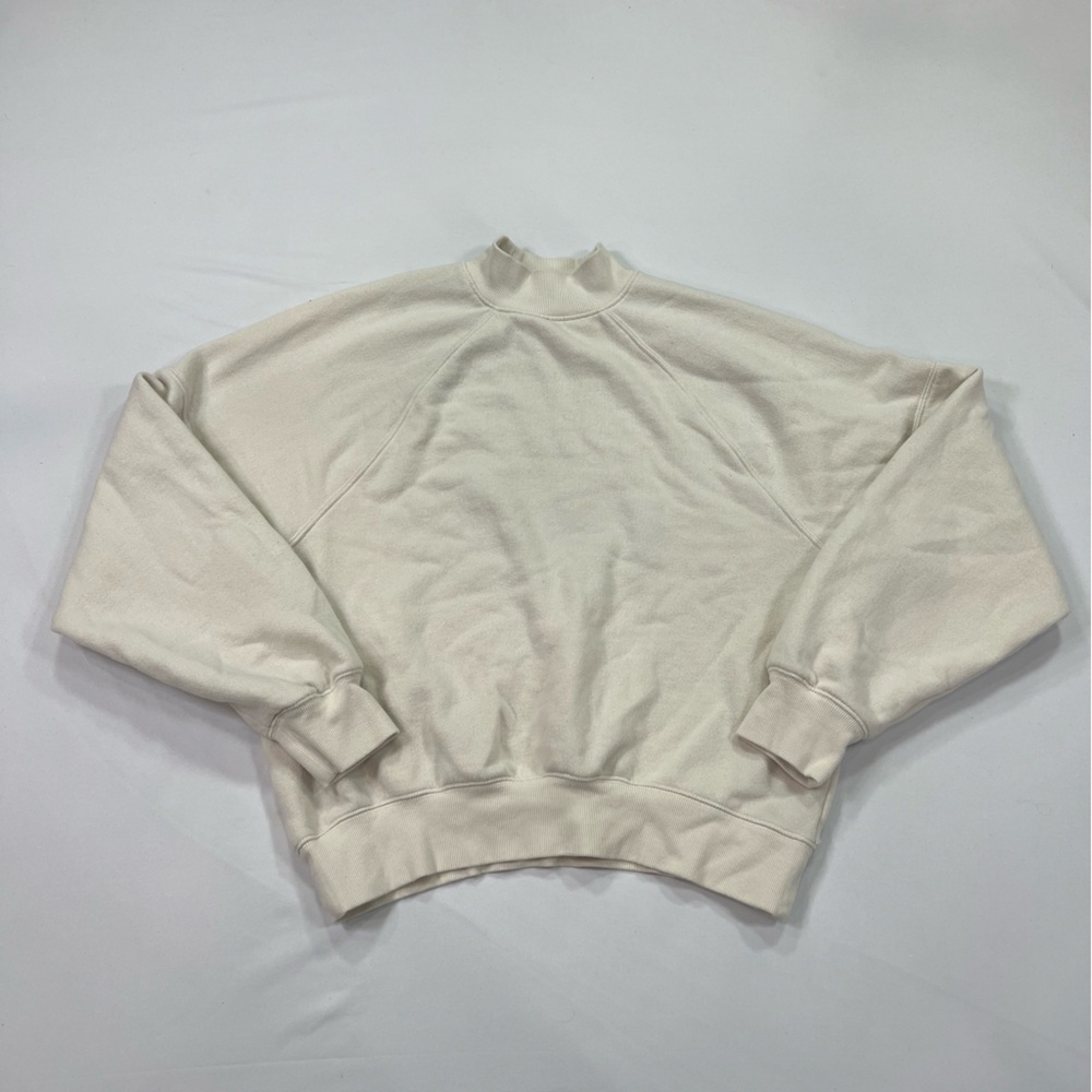 PINK Victoria's Secret Off-White Mock Pullover